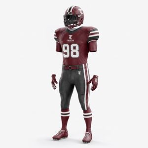Maillots de football américain personnalisés de haute qualité en gros, rétro, en maille respirante, 100 % polyester, col en V, sublimés - Product Image 3