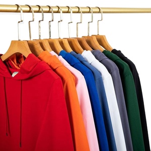 Sweat-shirt à capuche pour homme, coupe classique, couleur unie, en molleton de coton, décontracté, pour l'automne - Product Image 1