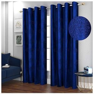 Rideau de fenêtre en polyester imprimé floral de luxe 122 x 274 cm, occultant, à œillets, prêt à poser pour la maison ou l'hôtel - Product Image 5