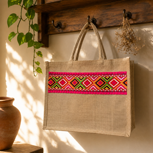 Premium Cotton Canvas <b>Tote</b> Bag Logo Print Pattern Reusable Lightweight Long Lasting Shopping Handbag Eco Friendly <b>Travel</b> - Product Image 3
