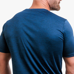 Nouveau T-shirt de sport moulant pour homme, coupe ajustée, personnalisable avec logo, léger, en Spandex/Polyester, séchage rapide - Product Image 6
