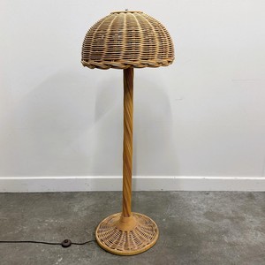 Stylish rattan floor <b>light</b> highest quality decor lamp for outdoor <b>indoor</b> round standing lamps - Product Image 1