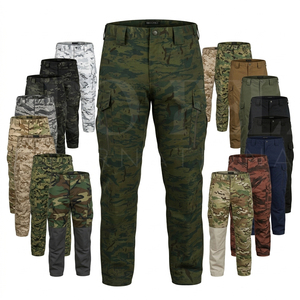 กางเกงคาร์โก้ลายพรางแบบกำหนดเองขายดี กางเกงทำงานผ้า softshell สำหรับกิจกรรมกลางแจ้ง มีกระเป๋าหลายช่อง กางเกงอเนกประสงค์ทนทาน - Product Image 1