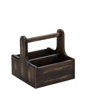 Wooden Caddy For <b>Kitchen</b> Home Hotel Table Top Decorative Use Wooden Utensils Holder Caddy In Cheap Price - Product Image 4