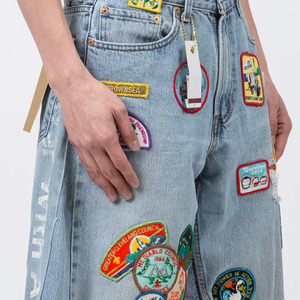 Shorts amples pour hommes personnalisés par le fabricant, 100% coton, denim lourd, service OEM, design ODM, dernier design - Product Image 4