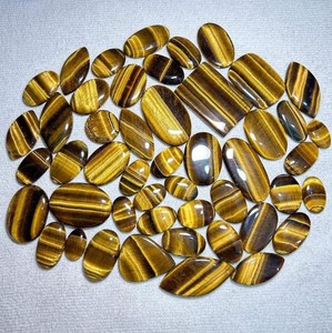 Lote de Piedras Preciosas Sueltas de Ojo de Tigre Natural Genuino para Artesanos que Hacen Joyería - Product Image 2
