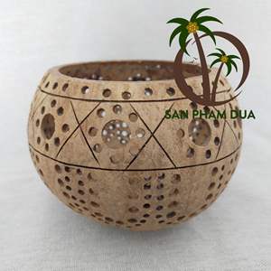 LAMPE EN COQUILLE NATURELLE DE NOIX DE COCO EN GROS/ÉCLAIRAGE DE LAMPE EN NOIX DE COCO DE HAUTE QUALITÉ ÉCOLOGIQUE pour DÉCORATION MAISON RESTAURANT HÔTEL - Product Image 2