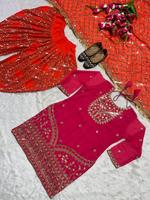 Nouvelle collection de Salwar Kameez indiens très demandés : Tenue de soirée de créateur avec haut, Dhoti Salwar et Dupatta pour mariage