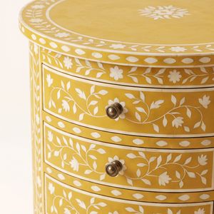 Handmade Durable Bone Inlay Customizable <b>nightstand</b> Home Decor Accent Piece Luxury Interior Decoration Modern Artisan Craft Gift - Product Image 5