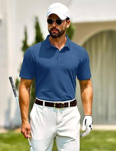 Camisas Casuales de Alta Calidad para Hombre, Personalizadas de Fábrica, con Spandex/Poliéster, Bordado Frontal, Impresión, Marca Privada, OEM, Venta al Por Mayor - Product Image 2