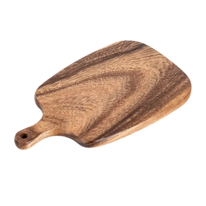 Planche à découper unique en bambou, forme rectangulaire avec poignée, finition bois naturel, bloc de découpe de cuisine, ensemble en une seule pièce - Product Image 4