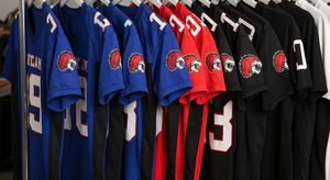 Camiseta de fútbol americano personalizada de poliéster y malla, uniforme deportivo para equipos - Product Image 2