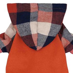 Sweat à capuche classique léger en coton à carreaux pour chiots - MARGINAL SPORTS WEAR - Product Image 6