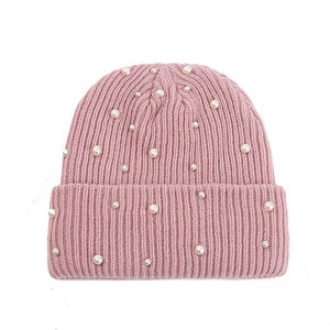 <b>Men</b> Rhinestone Beanie Warm Ribbed Knit <b>Cap</b> Sparkle Accent Private Label OEM Wholesale Manufacturer <b>Winter</b> Wear Beanies - Product Image 2