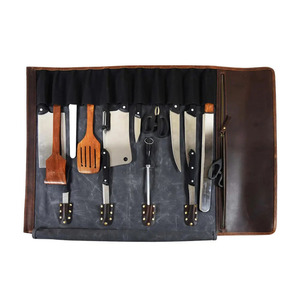 Handmade leather <b>tool</b> <b>roll</b> organizer bags bulk wholesale OEM supplier premium portable storage export for sale in low price - Product Image 6