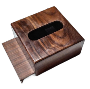 Caja de pañuelos de madera decorativa para mesa, caja de pañuelos de madera para sala de estar, dormitorio, cocina. - Product Image 1