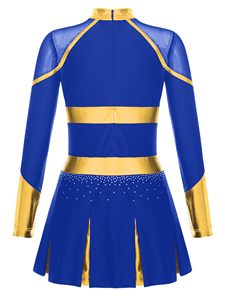Jupe d'uniforme de cheerleading pour femme adulte 100 % polyester respirant de haute qualité, imprimée par transfert thermique, vente en gros, ensemble complet - Product Image 4