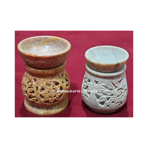 Nuevo Quemador de Aceite Aromático de Piedra Jabonosa Natural Hecho a Mano con Diseño de Tallado Pulido Fino para Decoración y Regalos Empresariales - Product Image 6