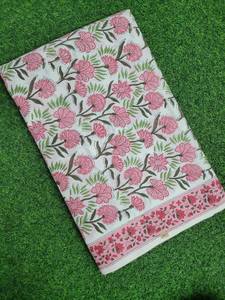 Tela de Algodón Estampada a Mano con Diseño Mugal Butta, Transpirable, Ligera y Ecológica, para Confección de Vestidos, Regalo para Mujeres - Product Image 2