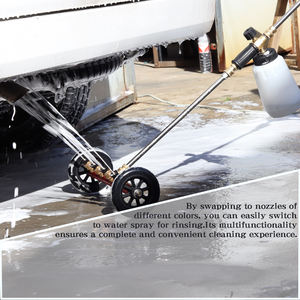 Accessoire pour nettoyeur haute pression sous le train de roulement 16 pouces sous le balai à eau de lavage de voiture avec 1 baguette d'extension - Product Image 5