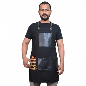 Delantal de Barbero Resistente, Protector para Estilistas, Ropa de Trabajo para Salón con Múltiples Bolsillos para Herramientas - Product Image 1