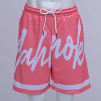 Shorts d'été décontractés pour hommes de qualité supérieure avec logo personnalisé respirant et impression sérigraphique de haute qualité