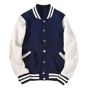 Chaqueta Varsity Econex Sports High Street para Hombre, Invierno, Forro Polar, Bordado Chenille Personalizado, Mangas de Algodón, Parches con Letras de Béisbol - Product Image 1