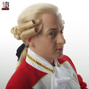 Solución Integral, Colección de Arte Tallada a Mano Personalizada, Músico Famoso <span class=keywords><strong>Mozart</strong></span>, Maniquí Ornamental de Silicona de Tamaño Real y Realista - Product Image 3