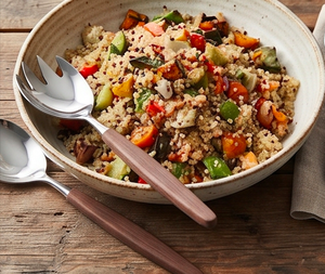 Cuillères à salade en acier inoxydable avec manches en bois, design minimaliste, compatibles lave-vaisselle, pour la restauration et l'usage domestique - Product Image 4