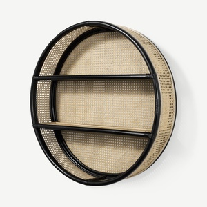 Lovely rattan bow book <b>shelf</b> children bookcase hand-weave wall rack <b>shelf</b> kid room accessory - Product Image 5