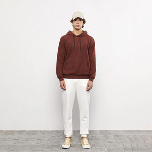 Sudadera con Capucha para Hombre, de Poliéster/Algodón, Gruesa, Estilo Urbano, para Invierno, con Bolsillo, Personalizada, Estampada, Térmica, con Diseño Bordado - Product Image 3