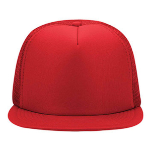 Gorra Trucker Roja de 6 Paneles con Malla Ajustable, Unisex, Casual, de Color Sólido, para Primavera/Verano - Product Image 3