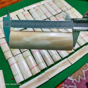 Placa de Hueso de Búfalo Blanco Natural, Media Redonda, para Mango de Cuchillo, Material para Artesanía Hecha a Mano, a Precio Económico - Product Image 4