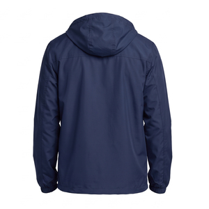 <b>Men</b> Running Hiking Outdoor Water Repellent Contrast Trim Windbreaker Jacket Hooded Drawstring Front Zip <b>Rain</b> <b>Coat</b> for <b>Men</b> - Product Image 4