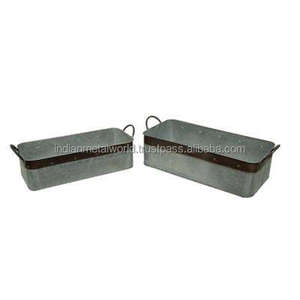 Cubos de jardín de diseño, macetas de Metal de alta calidad, suministros de jardín a bajo precio, cubos de flores - Product Image 1