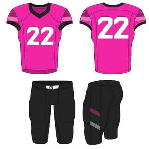 Uniformes de football américain avec logo brodé, couleurs personnalisées, commandes en gros pour les écoles, les académies sportives - 100% polyester, séchage rapide - Product Image 5