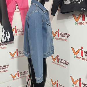 Chaqueta de Motociclista Vaquera Vintage para Mujer, de Alta Calidad, Transpirable, Servicios OEM, Logotipo Personalizado Impreso, Chaquetas de Invierno/Primavera - Product Image 3