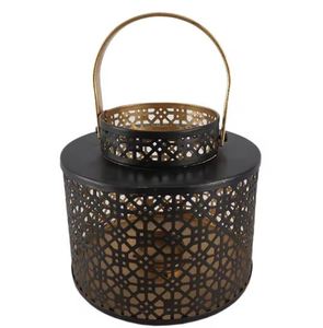 โคมไฟแขวนทรงกลมสีทองพร้อมเทียนทีไลท์ โคมไฟแขวนทรงกลมสีทองพร้อมเทียนทีไลท์ - Product Image 2