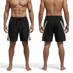 Shorts de sport élégants et tendance, style streetwear, vente en gros acceptée, marque privée, style unique, bandes latérales, shorts d'entraînement - Product Image 3