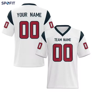 Camiseta Deportiva Personalizada al por Mayor, Venta Caliente 2026, Nombre del Equipo Personalizado, Estilo Americano, Alta Calidad, Cosida, 100% Algodón Transpirable, Fútbol Americano - Product Image 4
