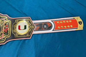 Ceinture de champion des Miami Hurricanes, taille adulte, modèle Legacy, en alliage de zinc de qualité supérieure, doublure en cuir PU de 2 mm/4 mm, durable - Product Image 3