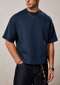Custom Mens <b>Acid</b> Wash Rhinestone T Shirt Heavyweight Cotton Oversized Boxy Fit <b>Drop</b> Shoulder Crew Neck Streetwear Front Print - Product Image 4