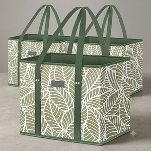 Bolsa de Compras Plegable Reutilizable Personalizada al por Mayor, Fabricada en Tela No Tejida de Polipropileno, con Asas de Cinta de Polipropileno y Correa para el Hombro, Gran Capacidad - Product Image 3