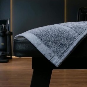 Serviette de sport en tissu éponge bleu, séchage rapide, pliable, en microfibre, impression sérigraphique, sur mesure, absorbante, pour le cou et la gym - Product Image 4