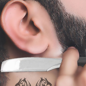 Rasoir de barbier à bord droit réglable de qualité supérieure vintage, lame en métal de qualité supérieure, pierre précieuse jetable réutilisable pour couper la gorge - Product Image 6