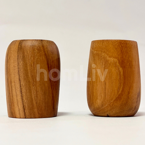 Juego de Vasos de Chupito de Madera de Teca Ecológica Natural OEM, Sostenible, Seguro para Alimentos, Sin Pintura ni Barniz, Halal, Vasos de Madera Personalizados - Product Image 4