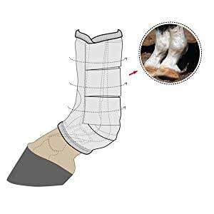 Bottes de protection multi-usages pour chevaux avec mousse à mémoire de forme absorbant les chocs, protection supérieure et ajustement confortable - Product Image 4