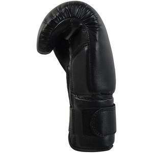 New Custom Logo High Quality Breathable Black <b>Hook</b> Loop Boxing Gloves Unisex Cowhide Leather Polyester Stylish Design Outdoor - Product Image 5