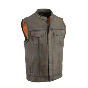 Comfortable Wear Leather <b>Vest</b> For Men Best Material Leather <b>Vest</b> Factory Supply Stylish Leather <b>Vest</b> - Product Image 1