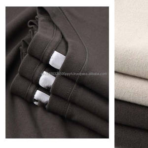 T-shirt oversize unisexe à séchage rapide en coton épais, maillot vintage imprimé avec logo personnalisé pour hommes, sonnerie vierge, vente en gros - Product Image 3